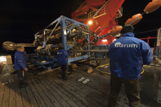 Entnahme Bohrkerne aus MARUM-MEBO200